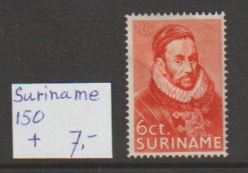 Suriname 150 ongestempeld, Ophalen of Verzenden, Postfris