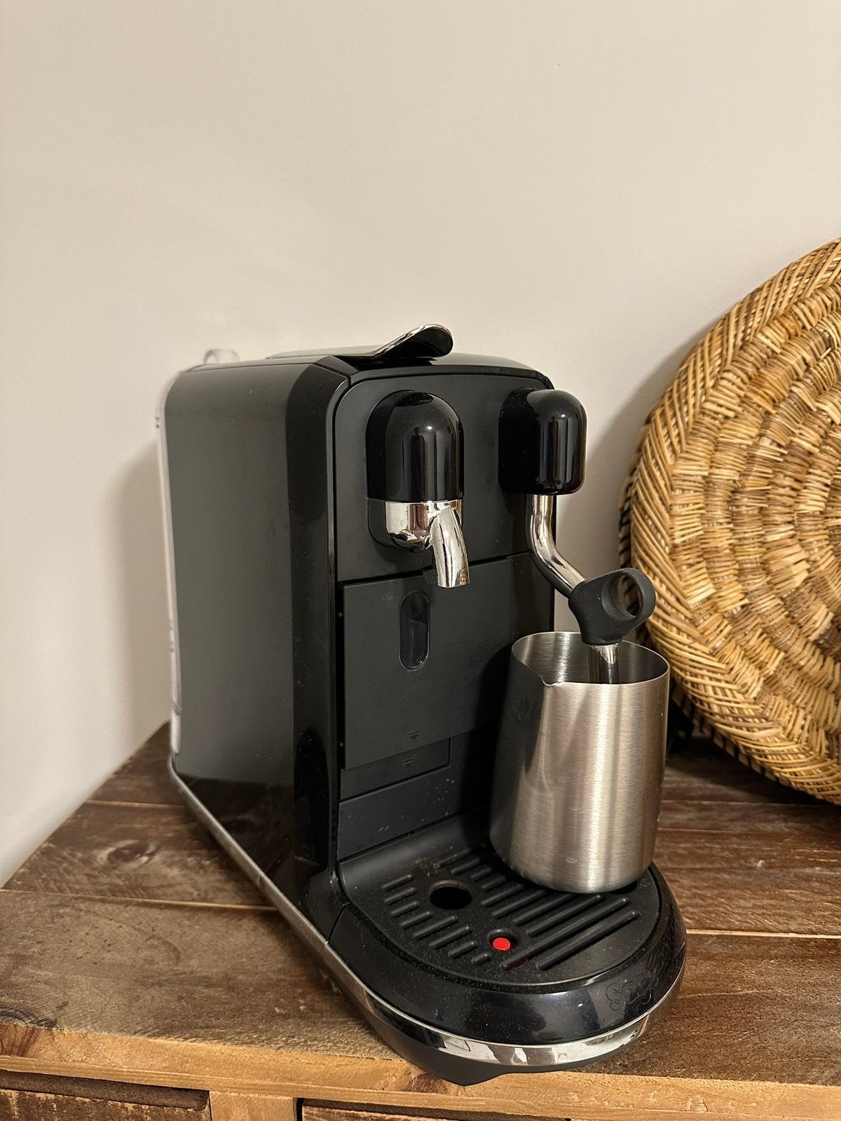 Nespresso Sage Creatista Uno, Koffiepads en cups, Gebruikt, Koffiemachine, 1 kopje