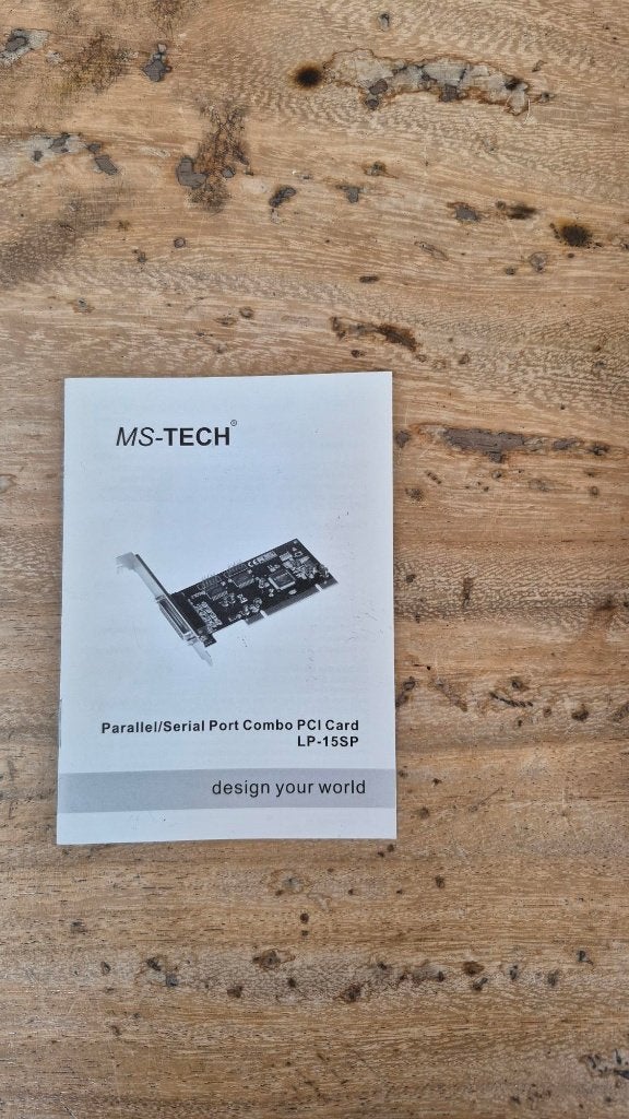 MS-TECH Parallel/Serial Port Combo PCI Card LP-15SP, Ophalen of Verzenden, MS-TECH
