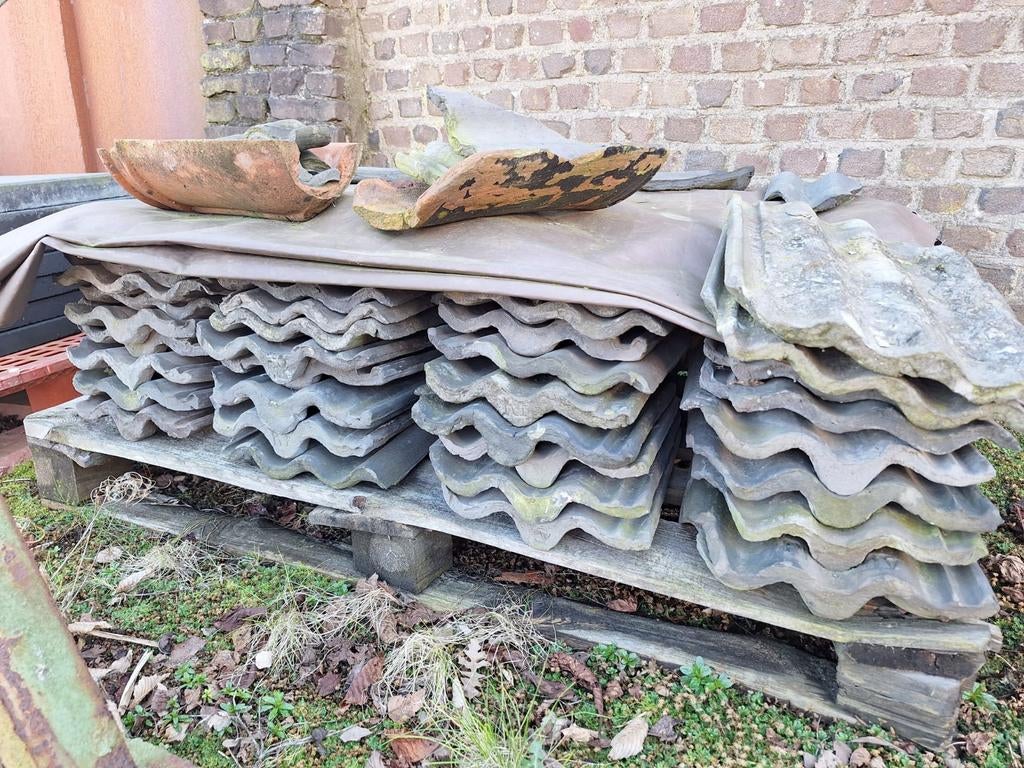 Friese golfjes golfdakpannen, Doe-het-zelf en Verbouw, Dakpannen en Dakbedekking, Ophalen