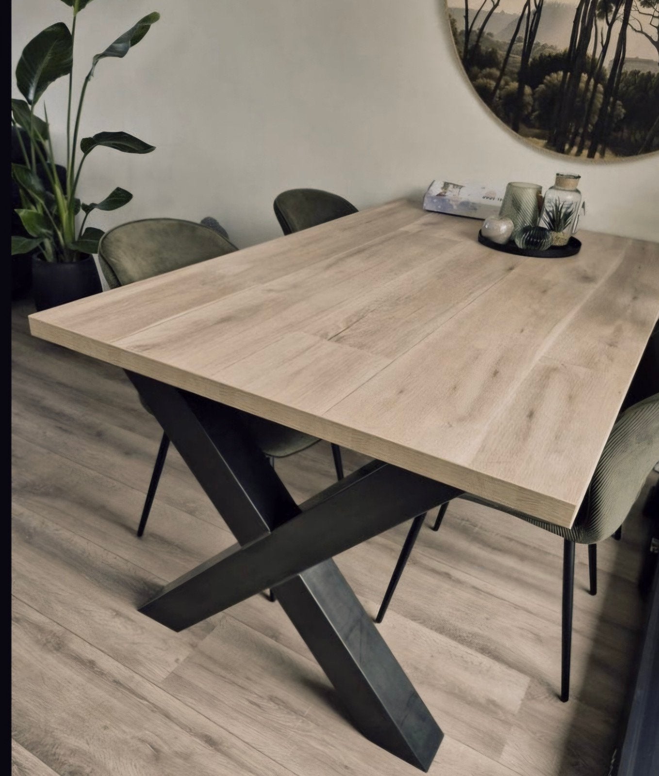 Eettafel, Huis en Inrichting, Tafels | Eettafels, Zo goed als nieuw, 50 tot 100 cm, 200 cm of meer, Rechthoekig, Ophalen