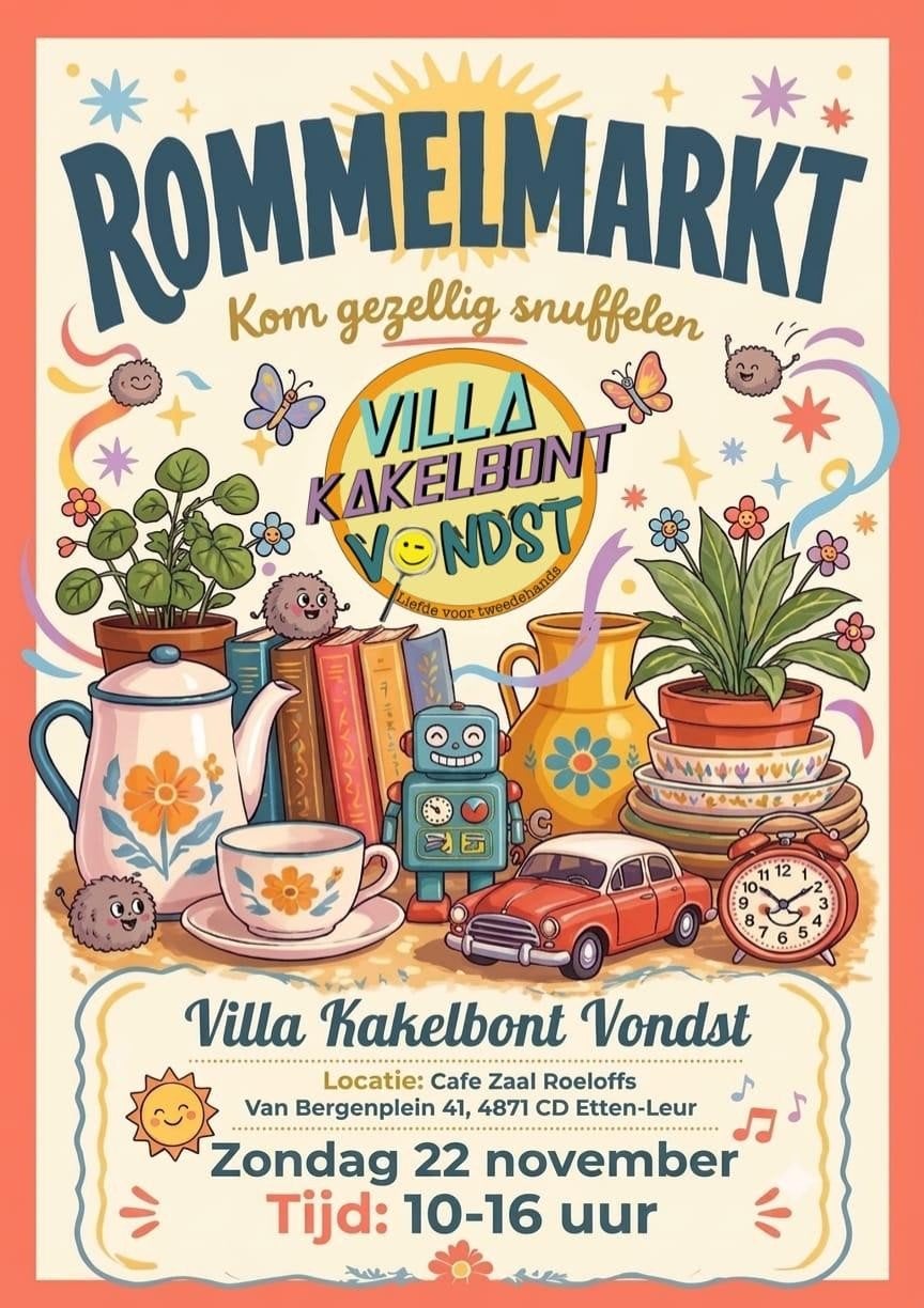Villa Kakelbont Vondst Rommelmarkt, Ophalen of Verzenden, Nvt, Nvt, Nvt