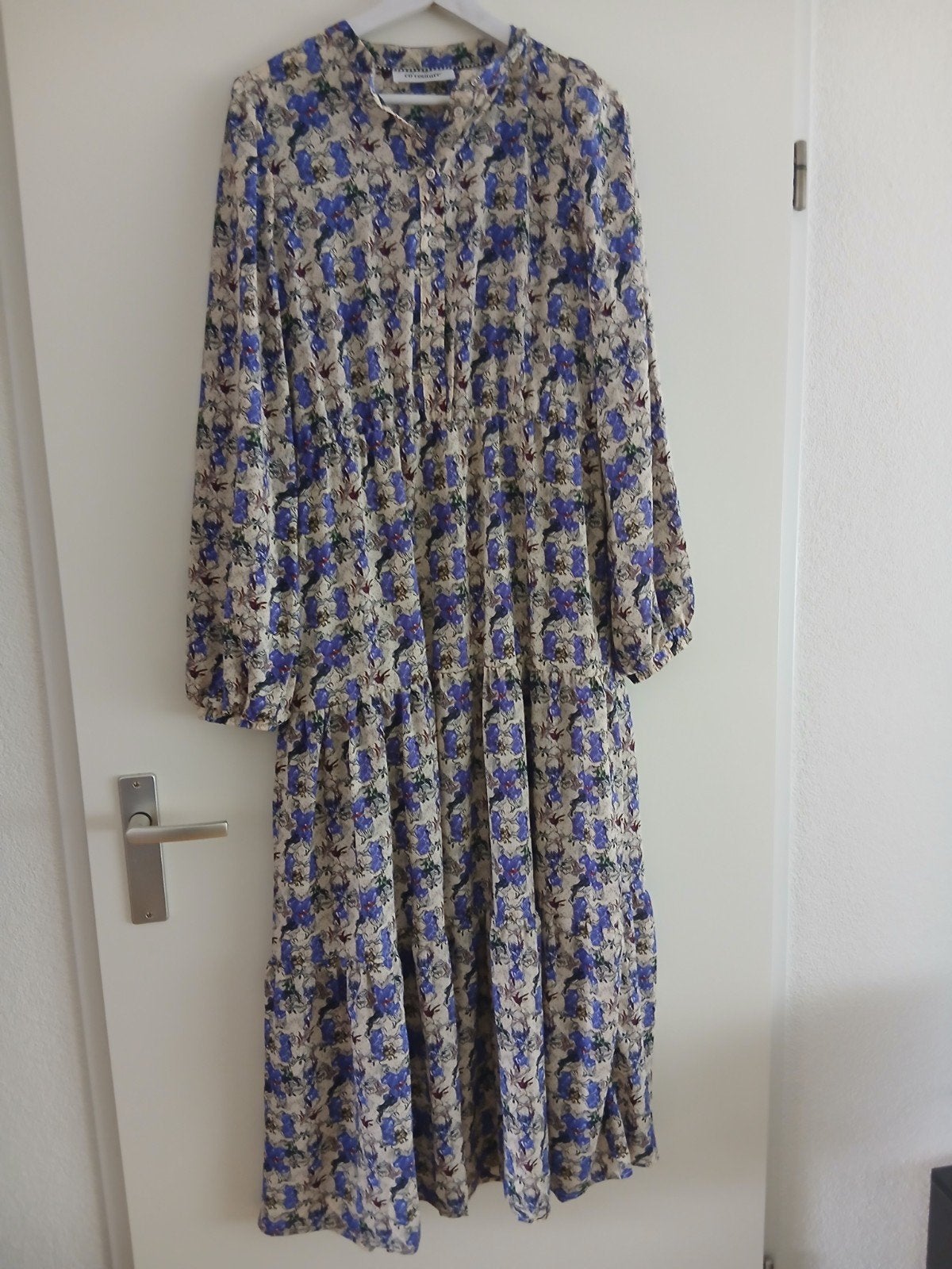 Prachtige nieuwe maxi bloemen jurk van Co'Couture. Maat 38., Maat 38/40 (M), Nieuw, Co'Couture, Onder de knie