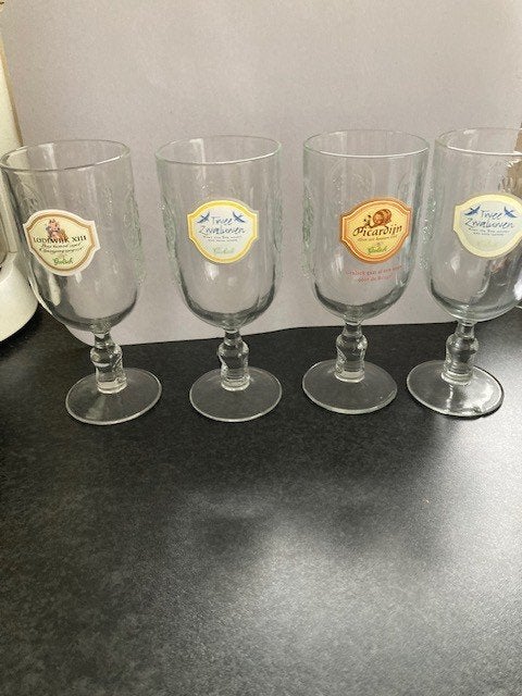bierglazen, 6 stuks, Verzamelen, Ophalen, Zo goed als nieuw, Glas of Glazen, Overige merken