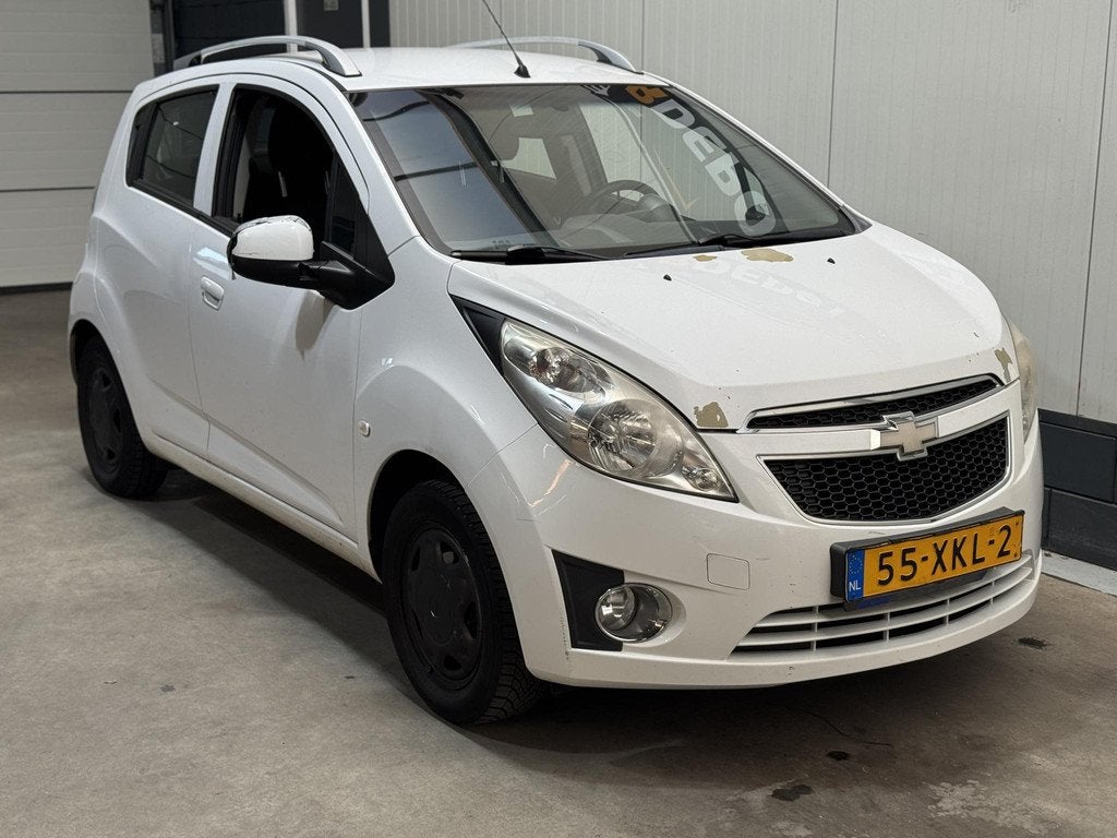 Chevrolet Spark 1.0 16V LS Bi-Fuel 4 deurs Airco, Euro 5, Stof, 4 cilinders, Wit