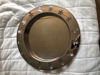 ALESSI Girotondo dienblad 38 cm, Gebruikt, Met opstaande rand, Rond, Ophalen of Verzenden