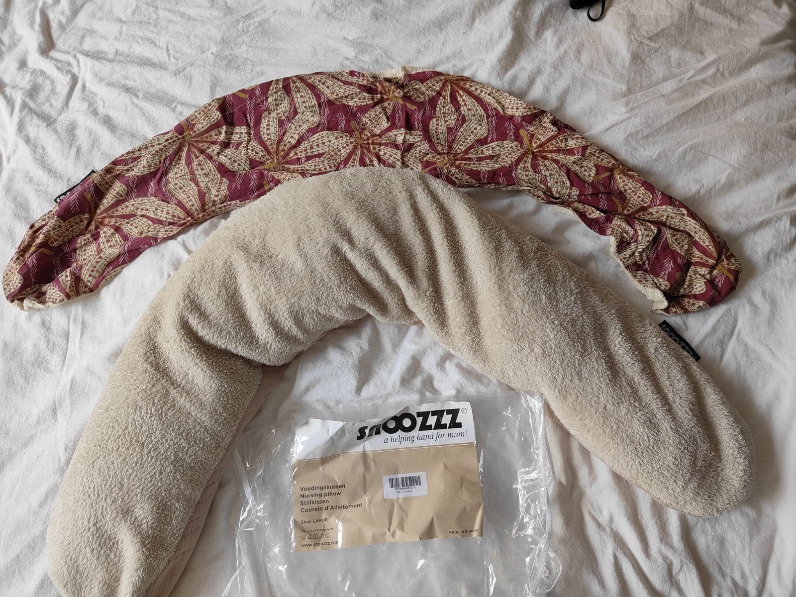 Snoozzz voedingskussen Large met extra hoes, Ophalen of Verzenden