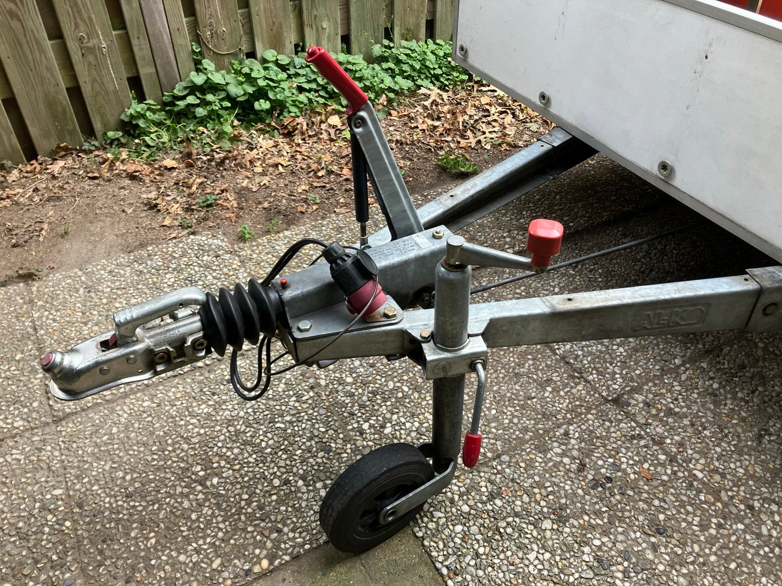 Geremde aanhanger; Alko chassis met reservewiel, Ophalen of Verzenden, Gebruikt
