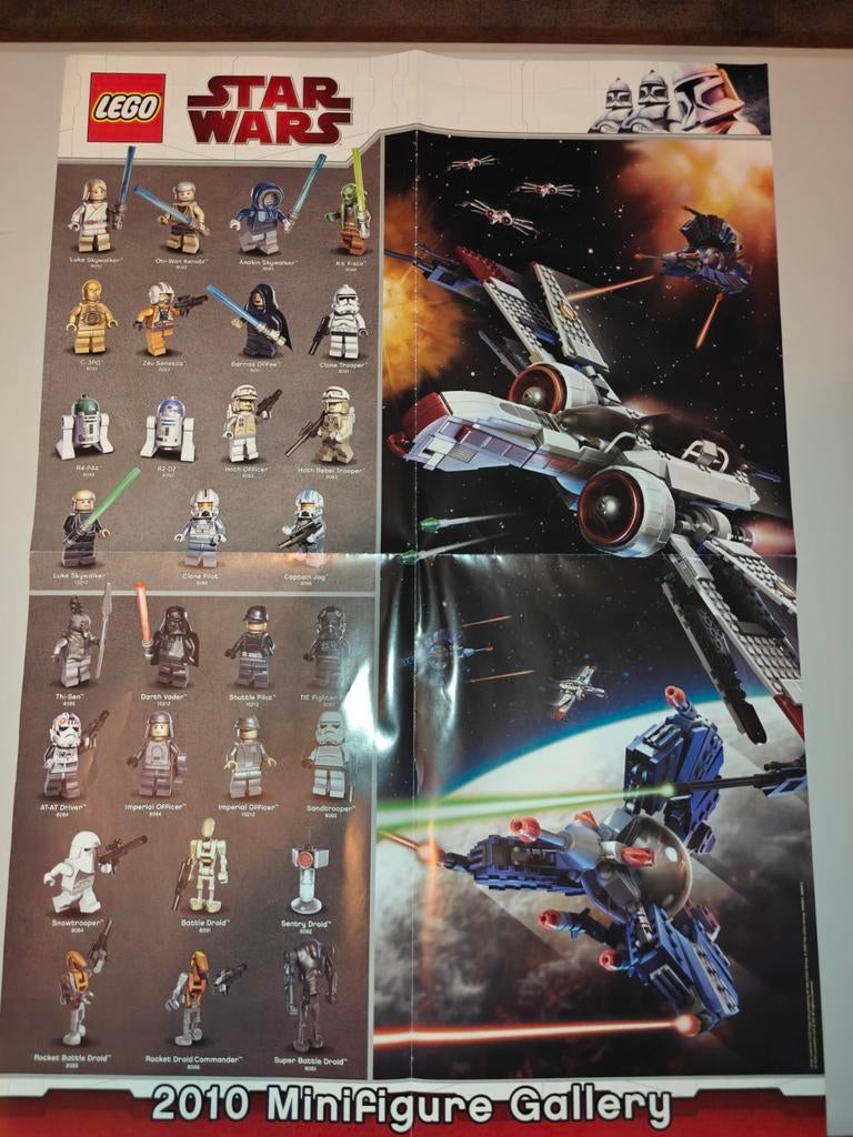 LEGO Star Wars 2010 Minifigure Gallery poster, Ophalen of Verzenden, Nieuw, Boek of Poster