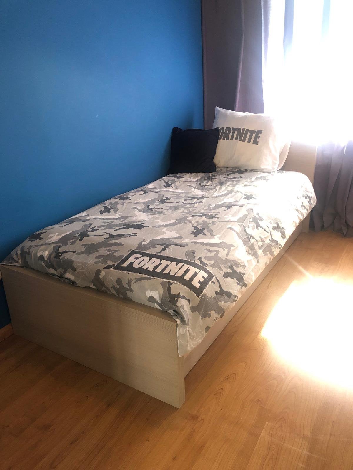 Complete en stoere tienerkamer van massief hout, Kinderen en Baby's, Kinderkamer | Complete kinderkamers, Ophalen, Zo goed als nieuw