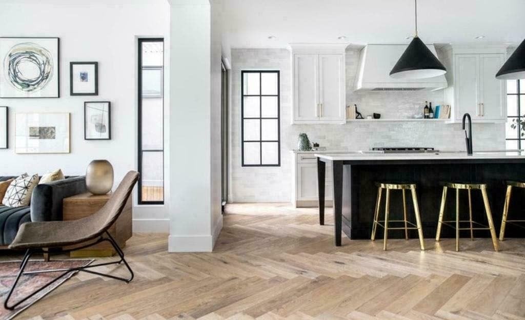 EIKEN VISGRAAT VLOER, GEOLIED!, Ophalen of Verzenden, Nieuw, 75 m² of meer, Parket
