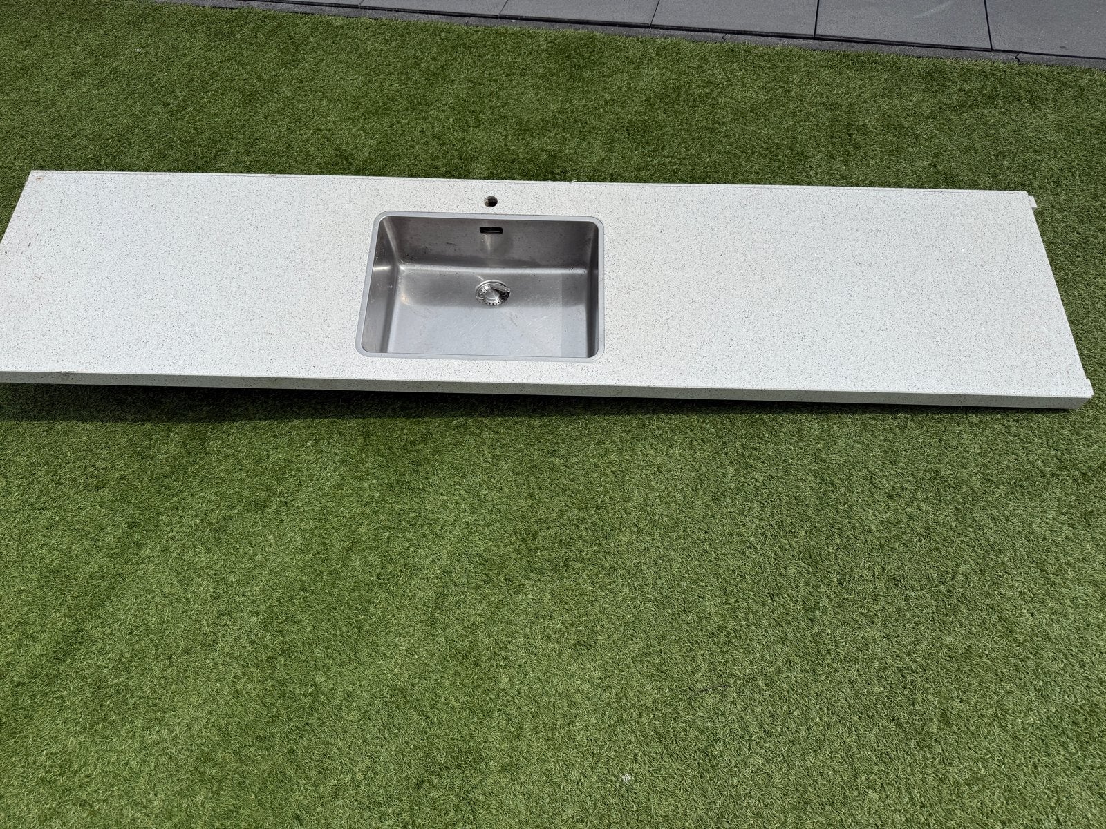 Composiet keukenblad Silestone by Arte met spoelbak, Ophalen, Overige typen, Zo goed als nieuw, Steen/keramiek