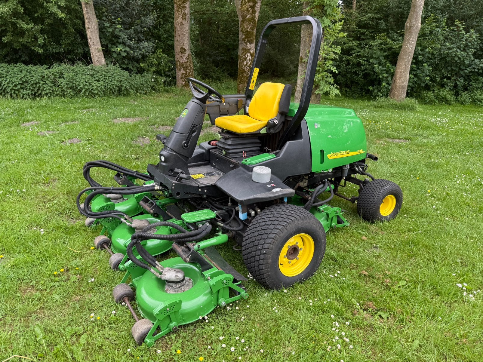 John deere 3245C zitmaaier golfbaan sportveld maaier, Tuin en Terras, Zitmaaiers, Ophalen of Verzenden, Gebruikt, Elektrische starter