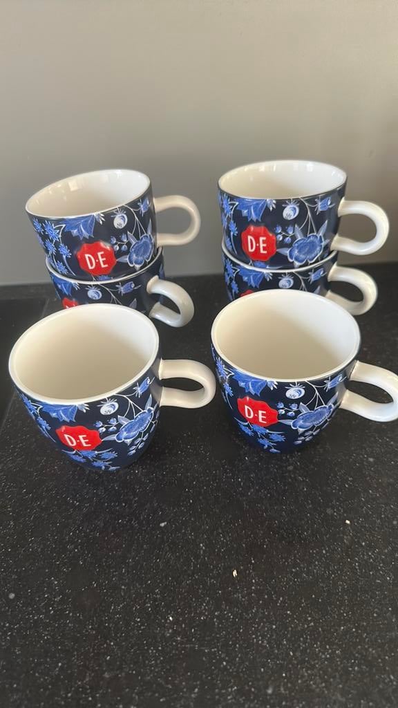 Douwe Egberts mokken, nieuw 6 stuks, Overige typen, Nieuw, Ophalen of Verzenden, Overige stijlen