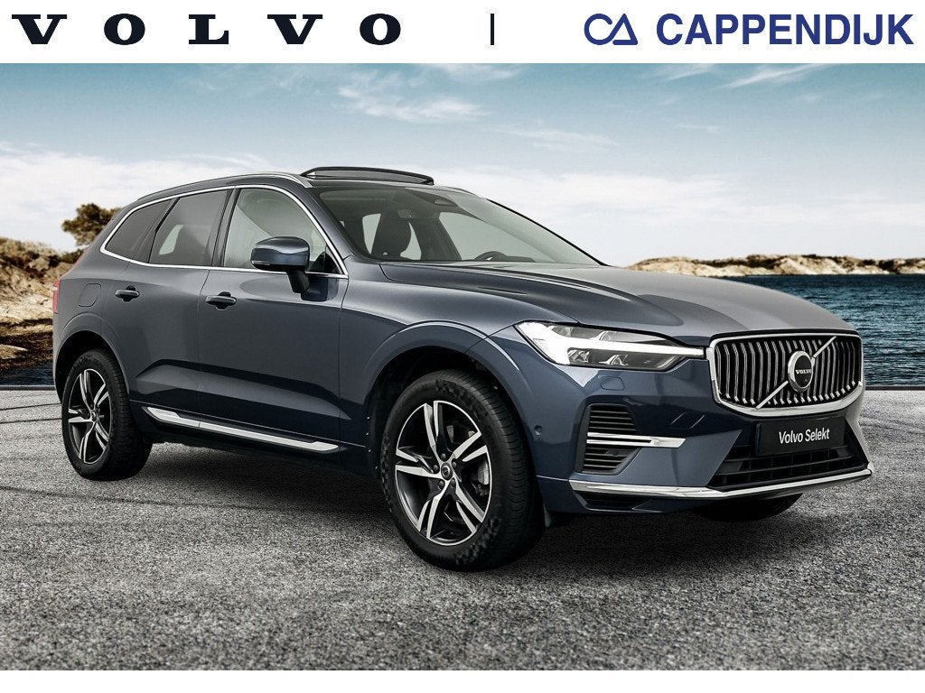 Volvo XC60 T6 AWD 340PK Inscription| (bj 2022, automaat), Auto's, Dealer onderhouden, Gebruikt, 1969 cc, Blauw