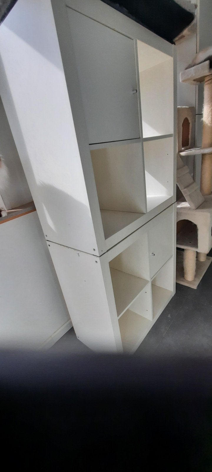 2x ikea oud kallax, expedit kasten 2x2 vakken samen €25,00, Ophalen, Gebruikt