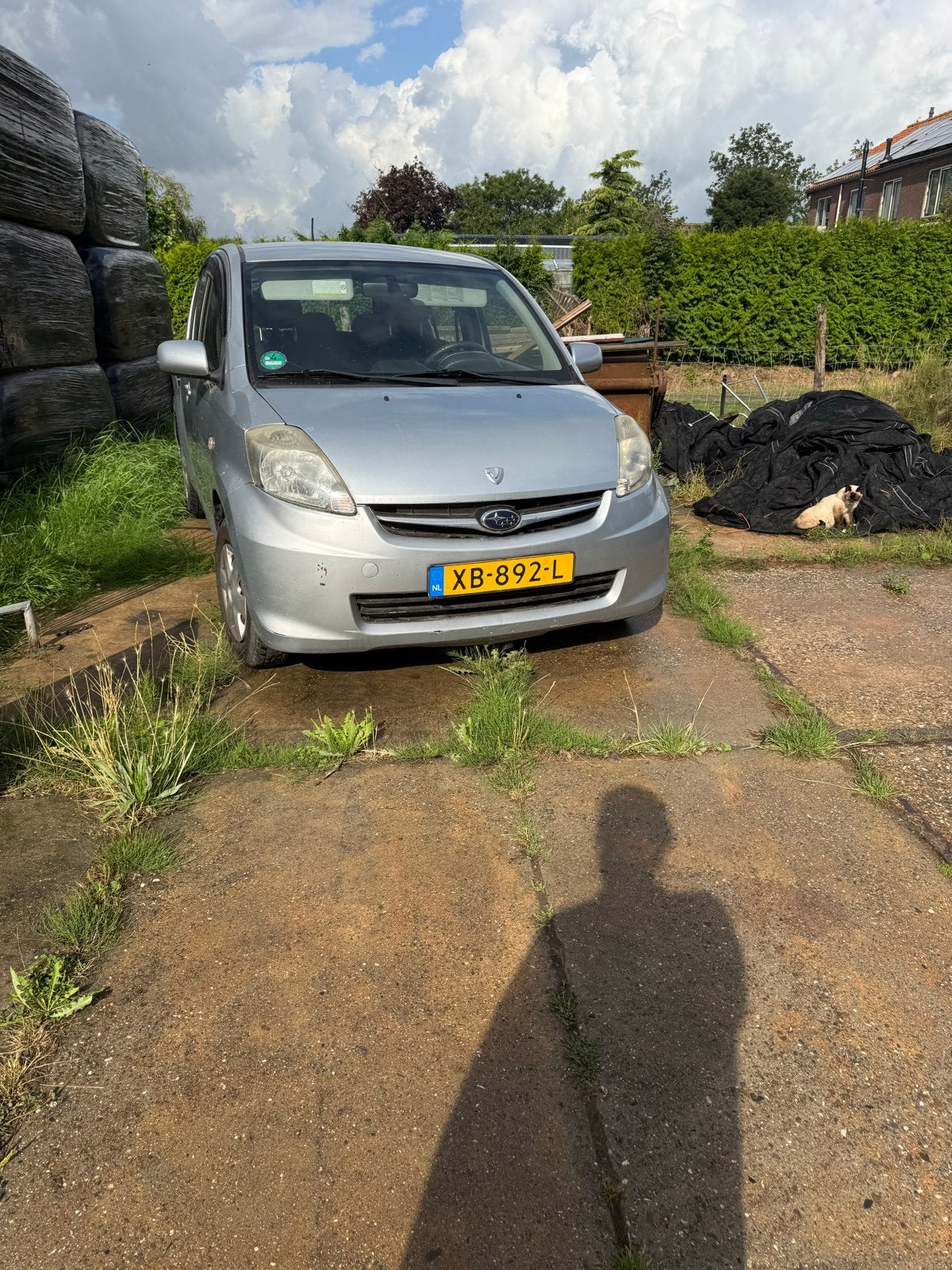 Subaru Justy 1.0 2008 Grijs, Auto's, Subaru, Voorwielaandrijving, Justy, Handgeschakeld, 3 cilinders