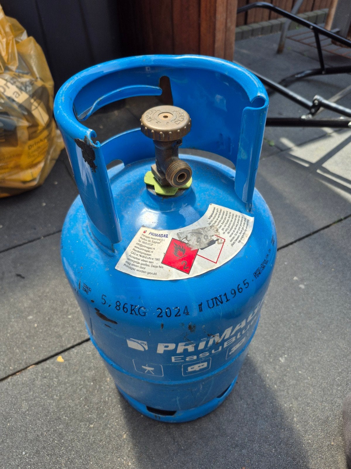 Primagaz EasyBlue gasfles 5.86KG leeg, Ophalen, Gebruikt, Primagaz