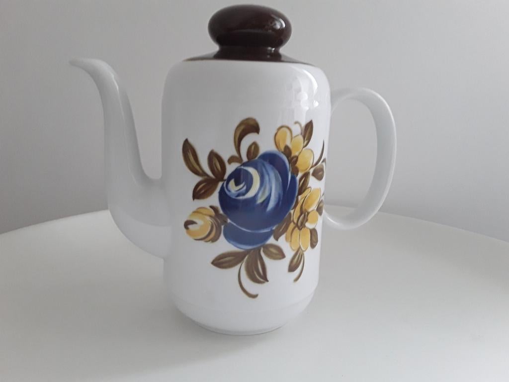 Vintage theepot met bloemmotief, Antiek en Kunst, Ophalen of Verzenden