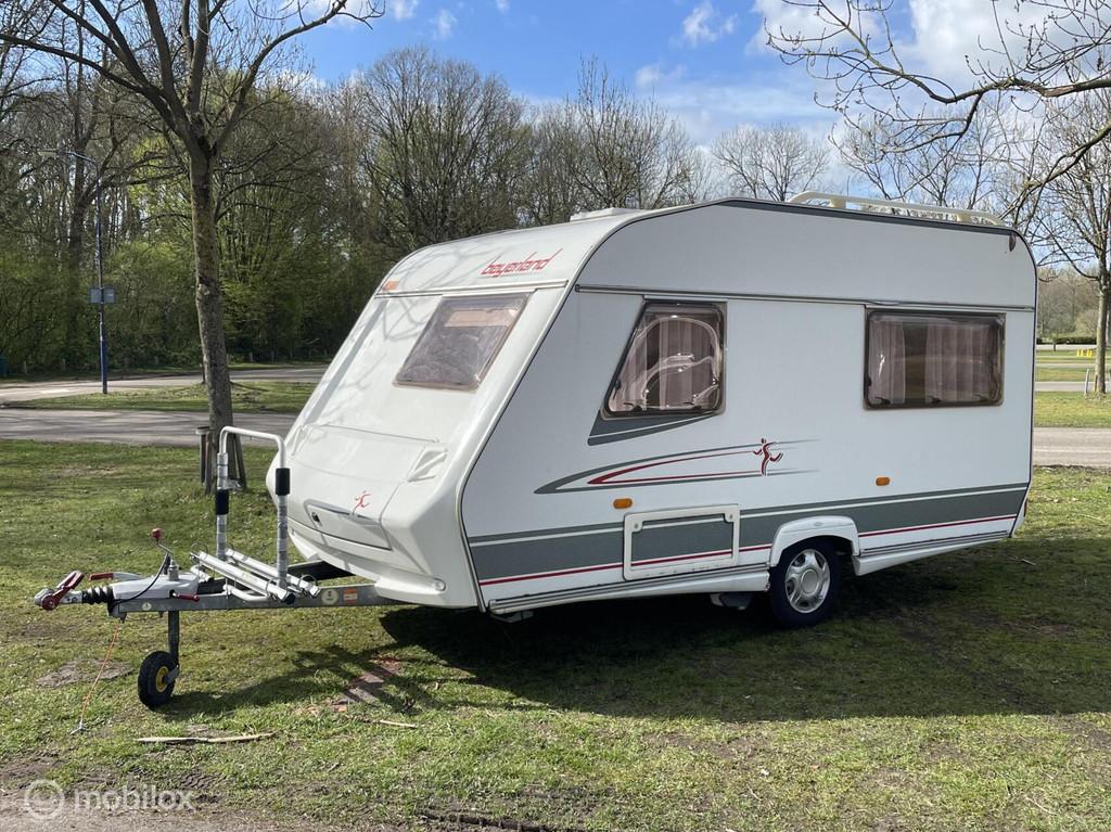 Beyerland 406B 390-FB 2005 mover, toilet 4 persoons & tent, Caravans en Kamperen, Caravans, Beijerland, Bedrijf, 750 - 1000 kg