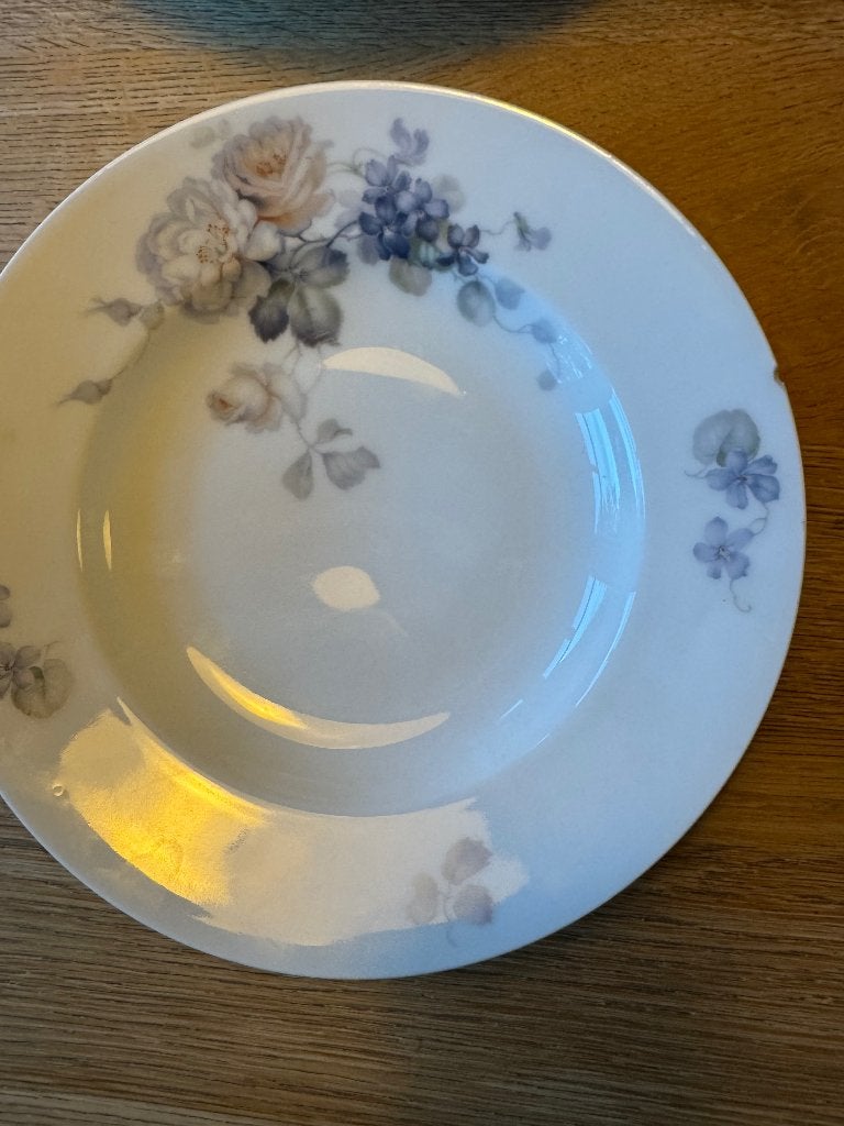 6 diepe vintage borden Alka Bavaria model - Licht beschadigd, Ophalen