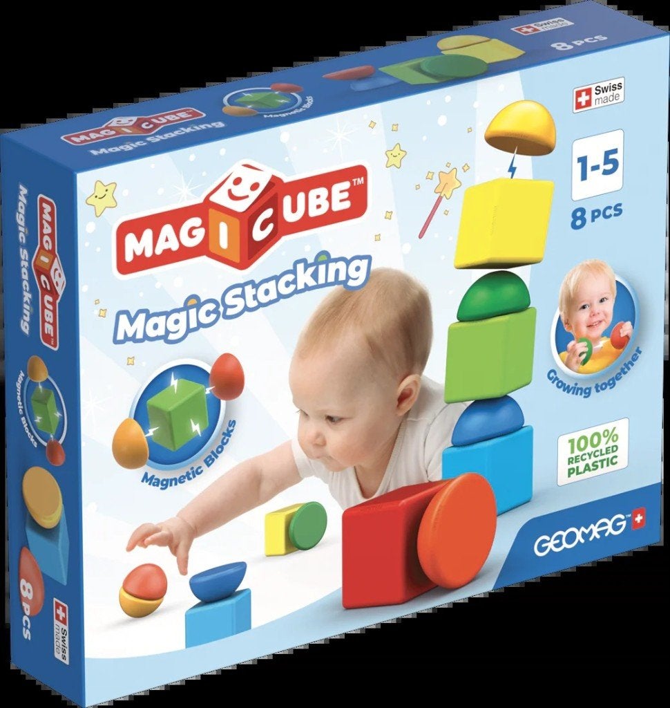 Geomag Magicube Recycled Stacking 8 stuks - nieuw, Kinderen en Baby's, ., Geomag, Nieuw, Ophalen of Verzenden