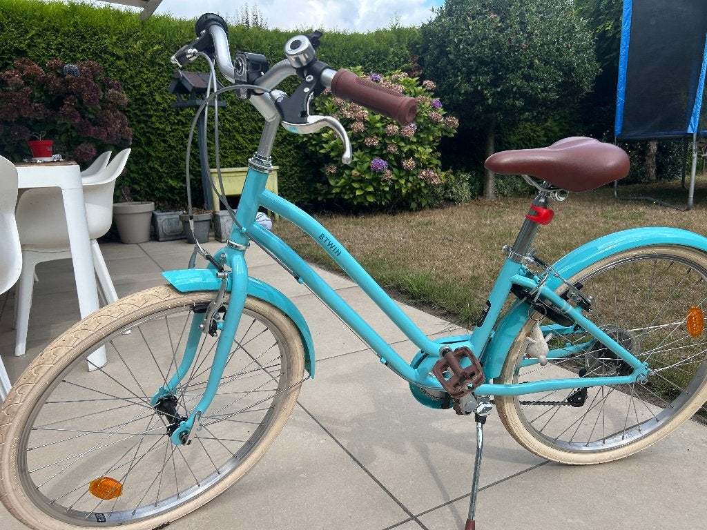 B'TWIN meisjesfiets 24 inch, Fietsen en Brommers, Fietsen | Meisjes, Ophalen, 24 inch, Velgrem, Versnellingen