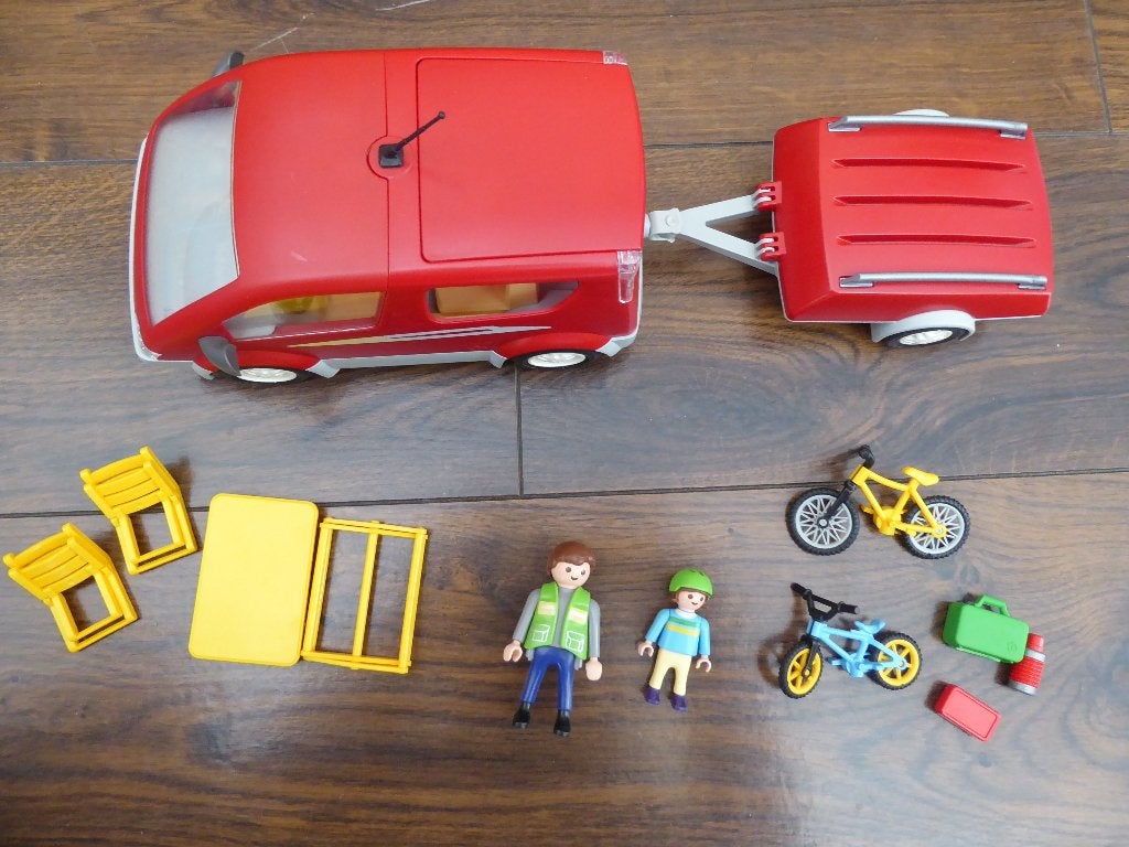 Playmobil 3213 auto met aanhanger, Complete set, Voertuig, Ophalen of Verzenden, Zo goed als nieuw