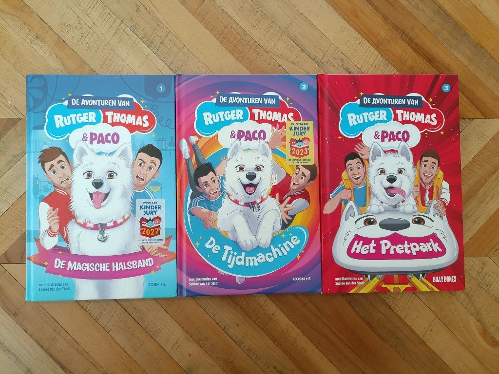 De avonturen van Rutger, Thomas & Paco, Boeken, Kinderboeken | Jeugd | onder 10 jaar, Ophalen, Fictie algemeen, Zo goed als nieuw