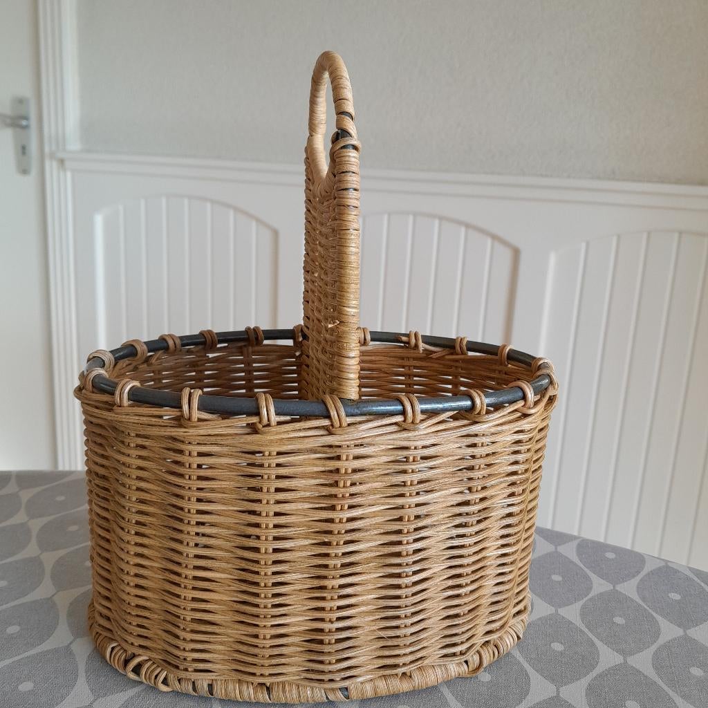 ***NIEUW*** rieten mand voor 2 flessen, Ophalen, Overige materialen, Nieuw, Minder dan 5 flessen