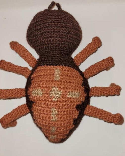 Gehaakte Kruisspin Knuffel, spin knuffel, Handgemaakt, Overige typen, Nieuw, Ophalen of Verzenden