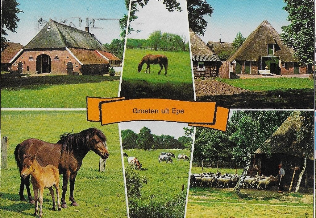 Epe gelopen  ansichtkaart, Ophalen of Verzenden, 1980 tot heden, Gelopen, Gelderland