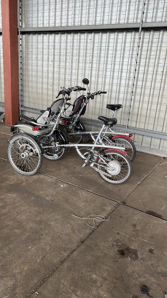 2x Van Raam O-Pair rolstoelfiets – zonder accu, Ophalen, Gebruikt, Schijfrem, Van Raam