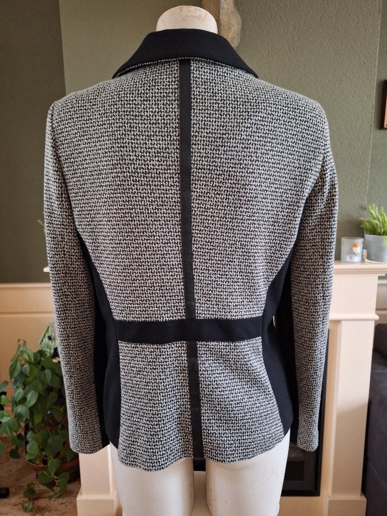 Gerry Weber zwart witte blazer jasje 38 M in topstaat, Maat 38/40 (M), Verzenden, Zwart, Zo goed als nieuw