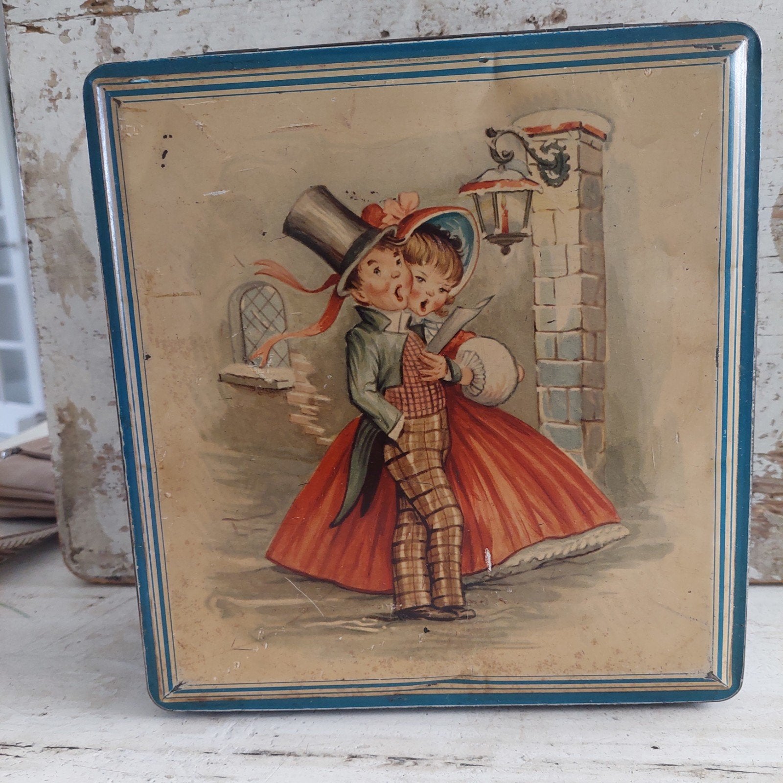 oude kerst/ vintage kerstblik van Melle, Diversen, Kerst, Ophalen of Verzenden
