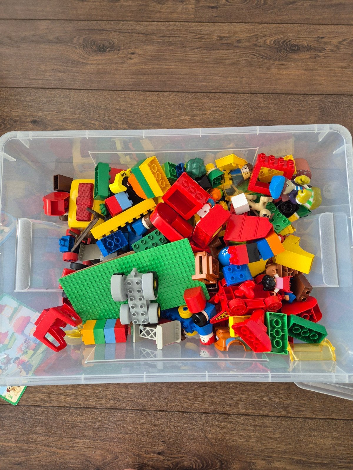 Grote partij LEGO Duplo met bouwkaarten, Gebruikt, Ophalen of Verzenden, Inclusief minifiguren, Duplo