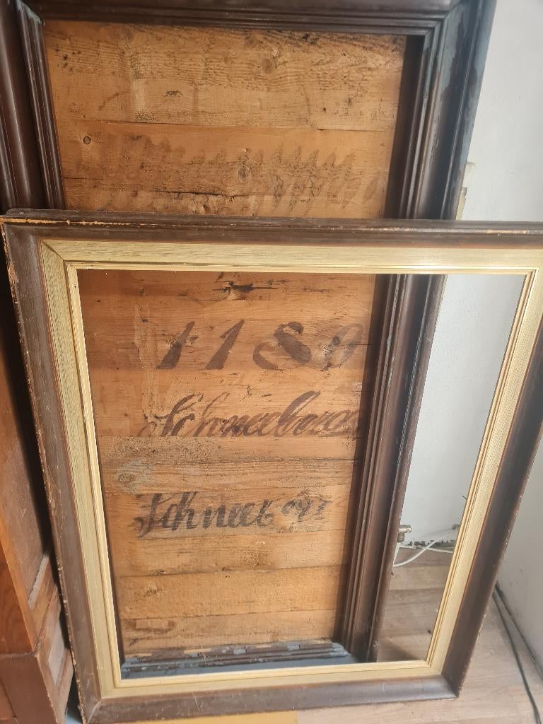Grote vintage houten lijst, Huis en Inrichting, Woonaccessoires | Lijsten, Ophalen, Heikant 21 Kaatsheuvel, Belle Vieille Brocante