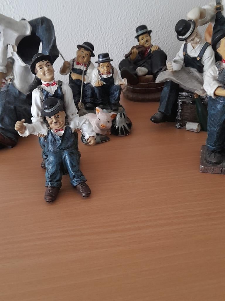 Laurel en hardy, Verzamelen, Beelden en Beeldjes, Ophalen, Gebruikt, Mens