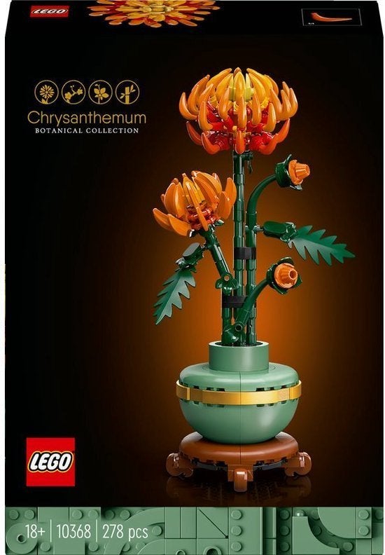 Lego Botanicals 10368 Chrysant NIEUW, Lego, Ideas@support.lego.com, Lego, Nieuw
