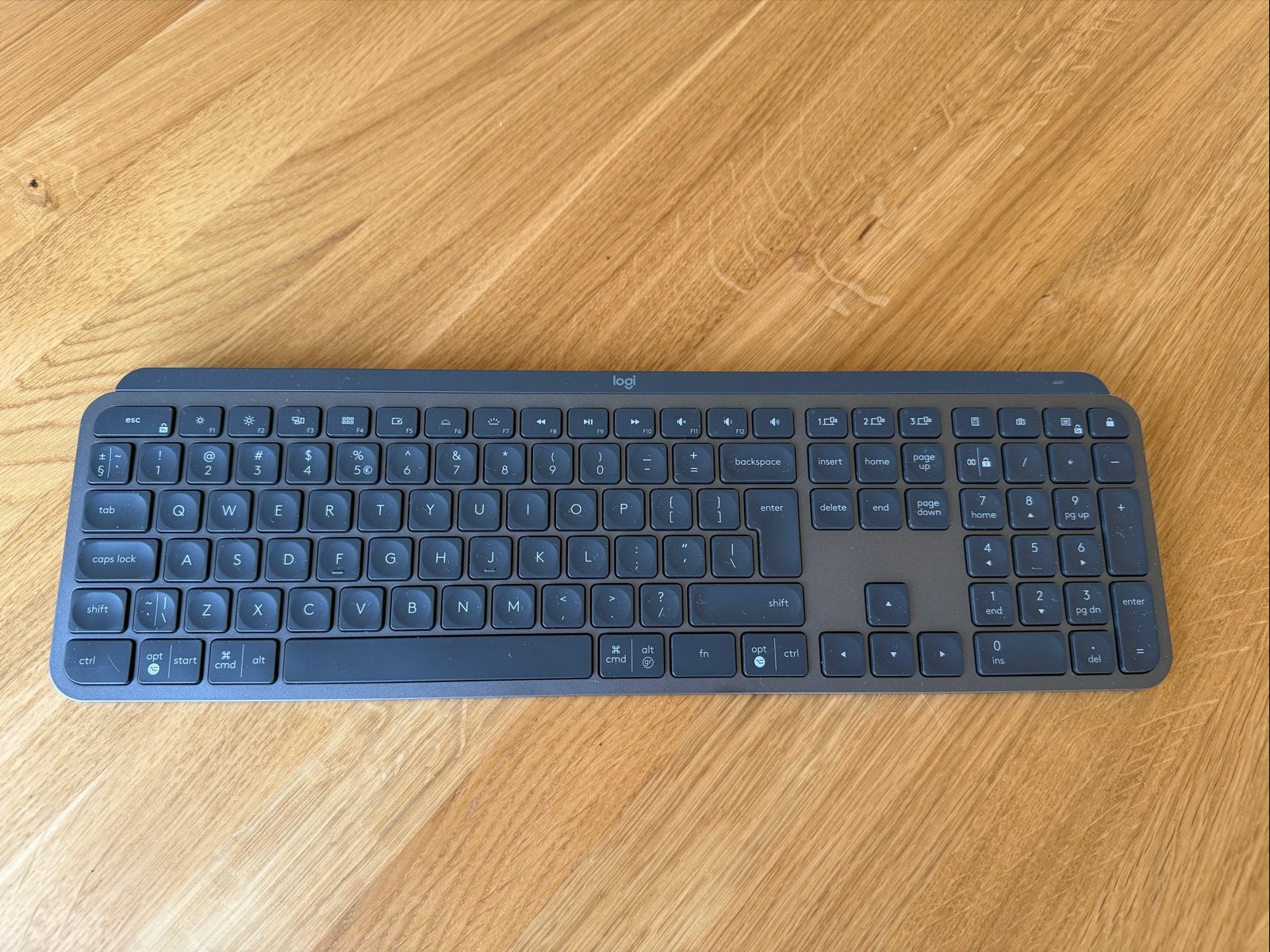 Logitech MX Keys Toetsenbord, Computers en Software, Draadloze ontvanger, Ophalen of Verzenden, Zo goed als nieuw, Draadloos