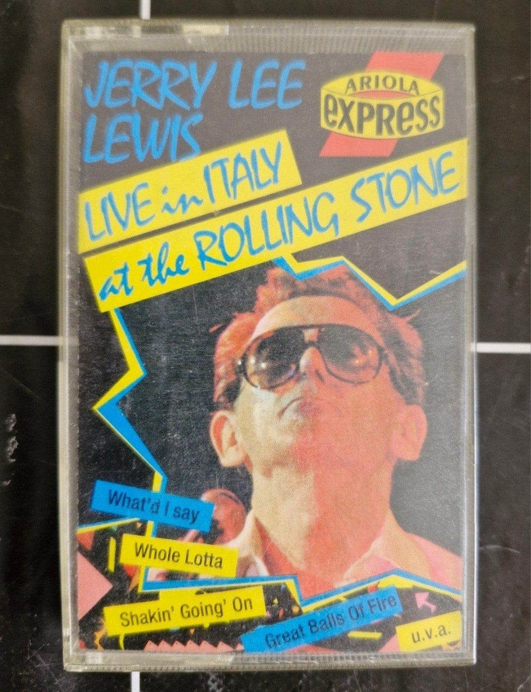 Jerry Lee Lewis - Live in Italy at the Rolling Stone, Gebruikt, 1 bandje, Ophalen of Verzenden, Voorbespeeld