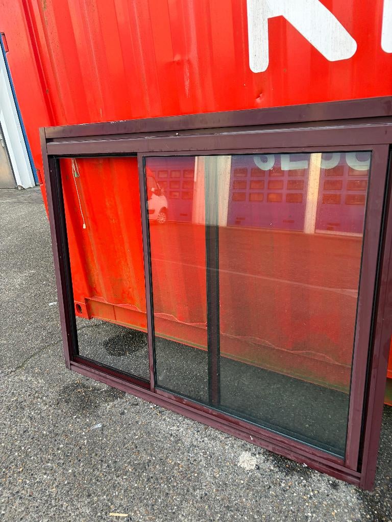 Partij aluminium kozijn raam dubbel glas ( 391 ), Ophalen, Gebruikt, Raamkozijn, Aluminium