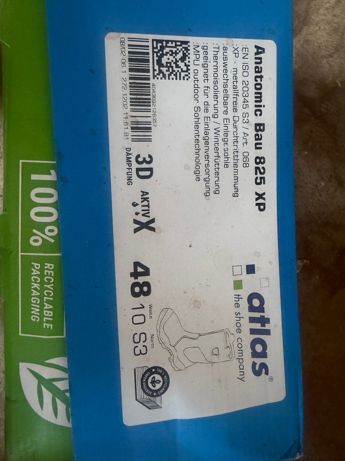 Nieuwe Atlas Anatomic Bau 825 XP S3 veiligheidslaarzen, Ophalen of Verzenden, Nieuw