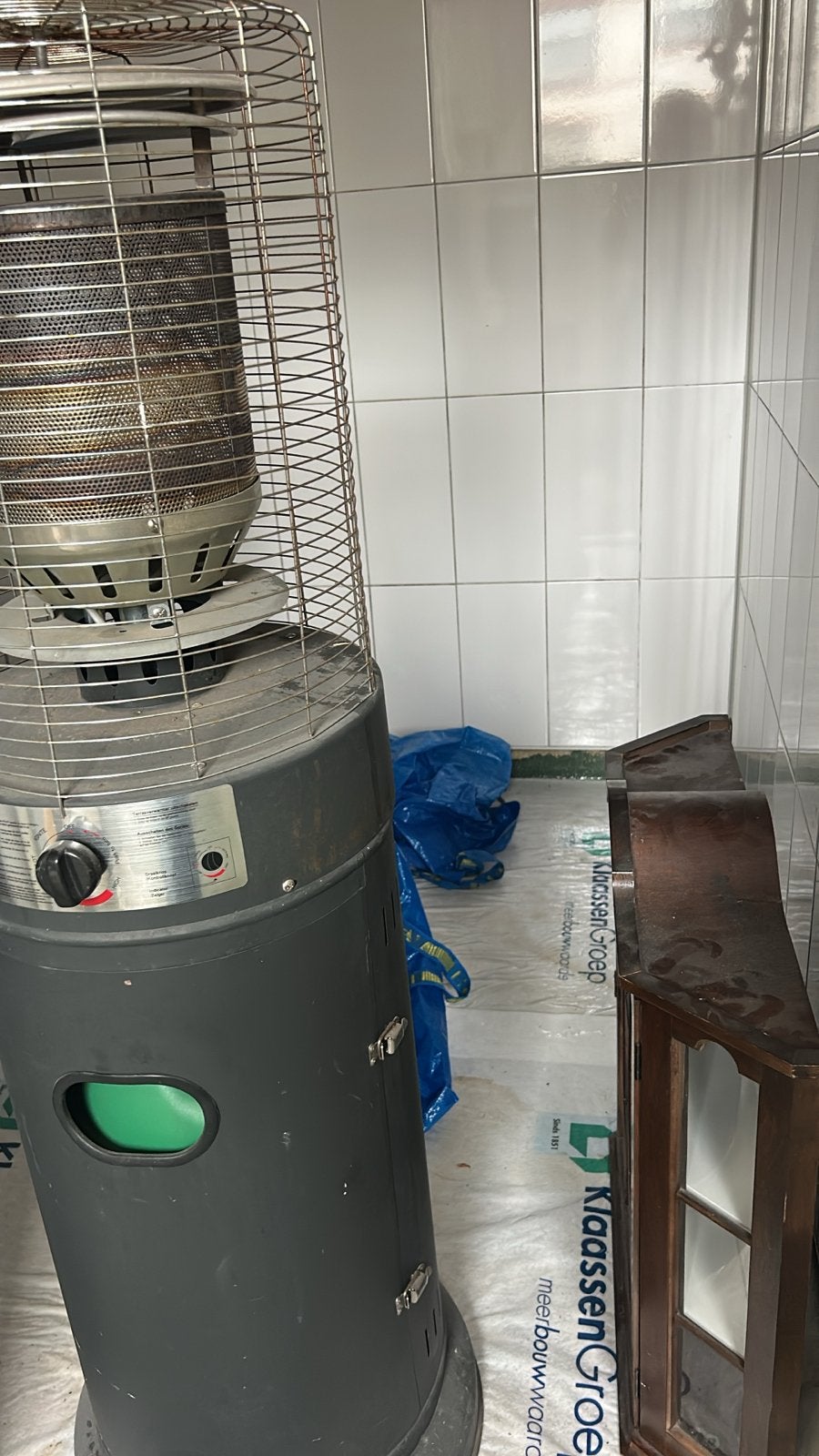 Terrasheater op gas - Gebruikt, Tuin en Terras, Terrasverwarmers, Ophalen, Gebruikt, Gas, Vloer