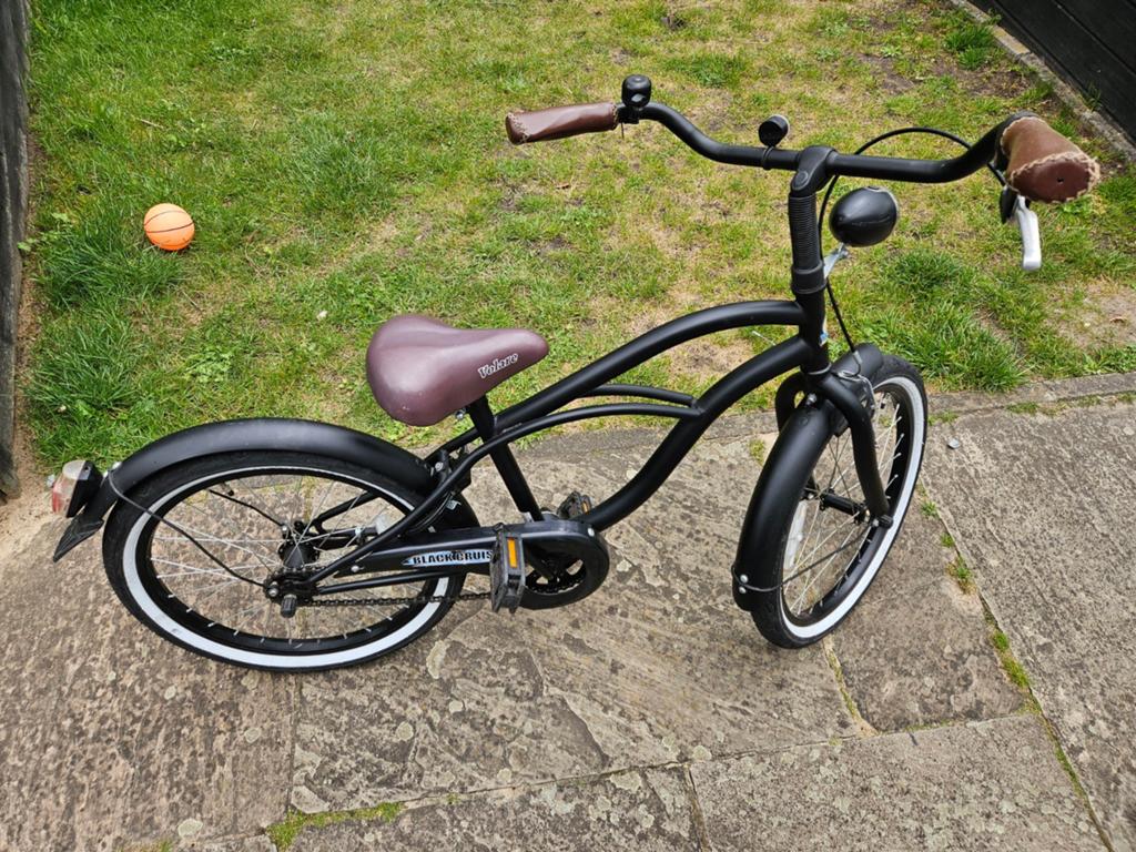 Volare Black Cruiser kinderfiets - 20 inch, Ophalen, Gebruikt, Black Cruiser, Terugtraprem