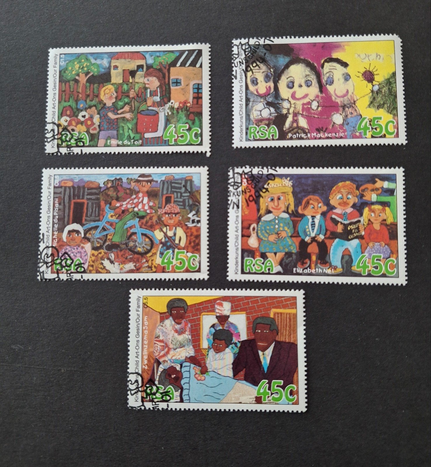 1994 ZUID-AFRIKA  - serie kinderzegels, Postzegels en Munten, Postzegels | Afrika, Ophalen of Verzenden, Zuid-Afrika, Gestempeld