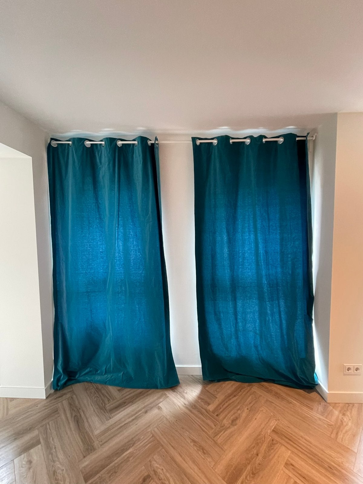 2 gordijnen 300x140cm Ikea Sanela, IKEA, Ophalen, Zo goed als nieuw, Katoen