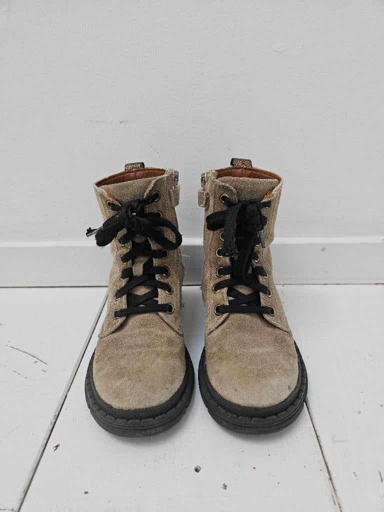 Stoere veterlaarsjes Bunnies suède in maat 28, Bunnies, Gebruikt, Meisje, Ophalen of Verzenden
