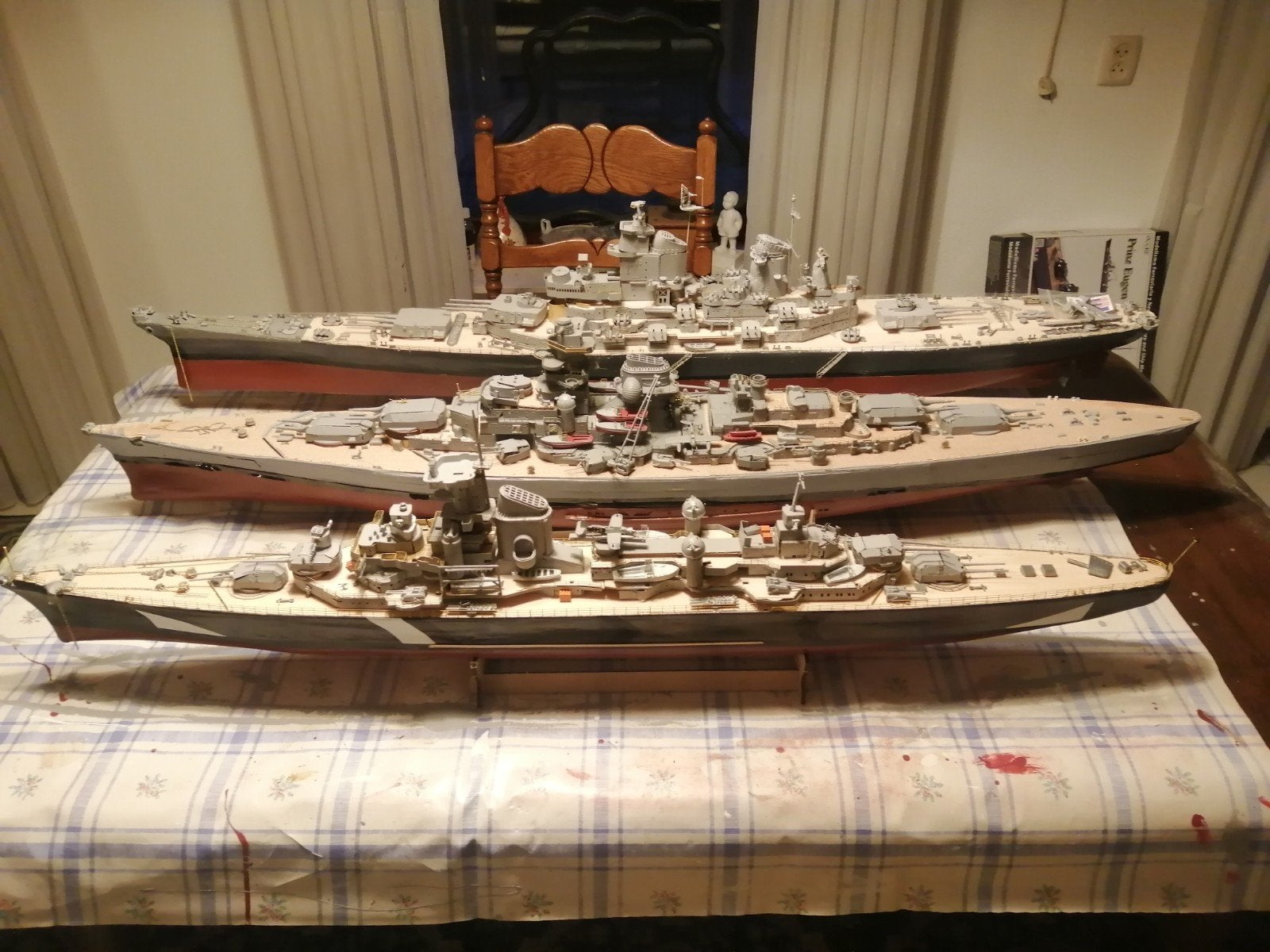 Collectors item : oorlogsschepen model, Ophalen, 1:50 tot 1:200, Overige merken