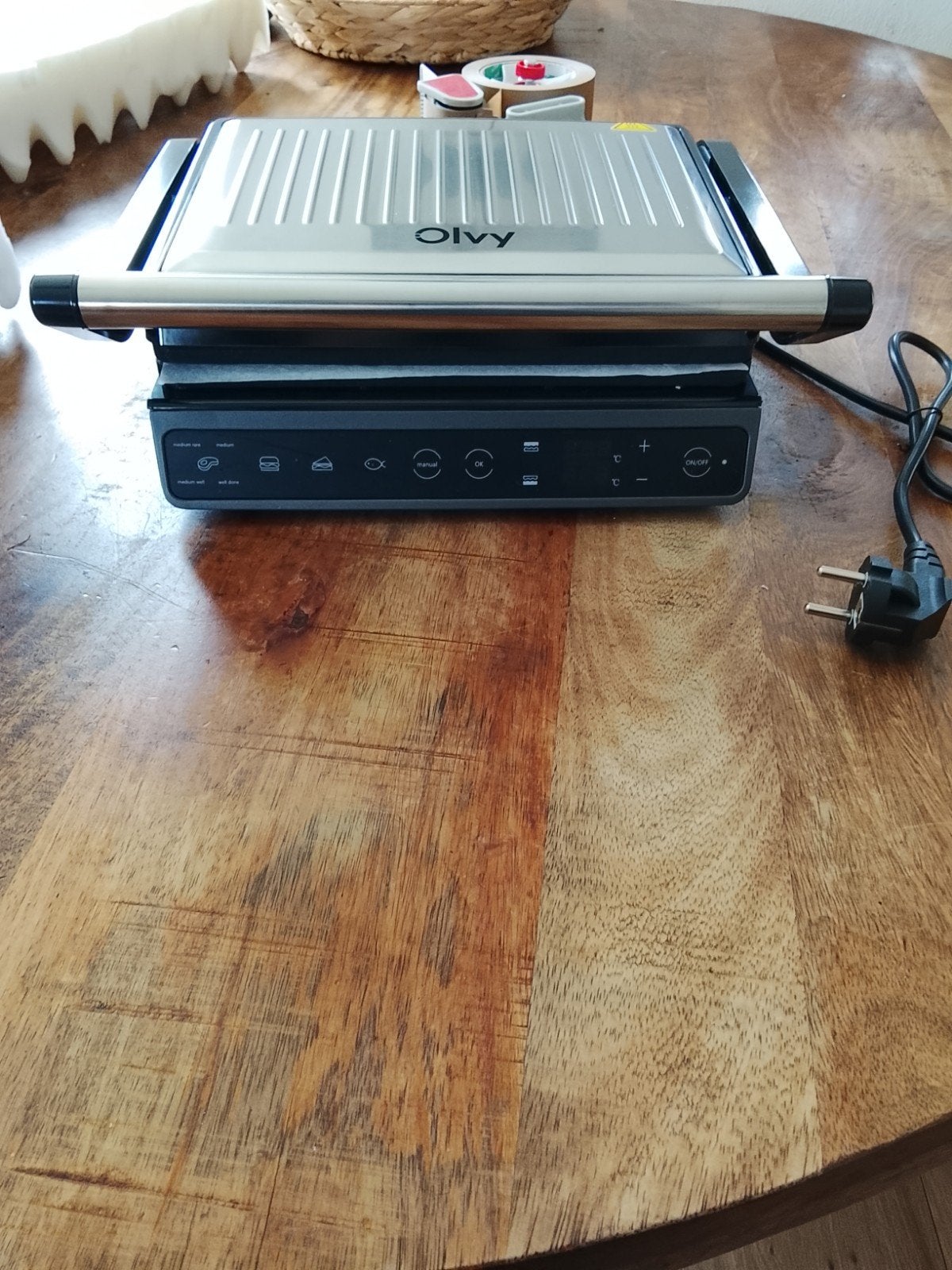 Olvy Contact Grill Pro - Nieuw in doos, Witgoed en Apparatuur, Contactgrills, Onbekend, Nieuw, Ophalen of Verzenden, Onbekend@olvy.com